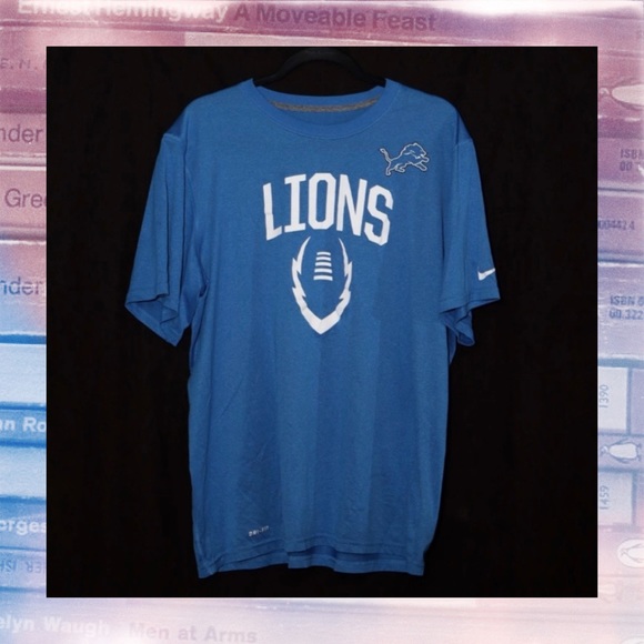 Nike Other - Blue Nike Detroit Lions Dri- Fit Shirt. XL 🏈
